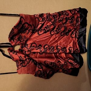 Bebe Pink And Black Halter Top